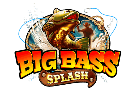 Big Bass Splash logo with bass fish mascot and gradient title lettering